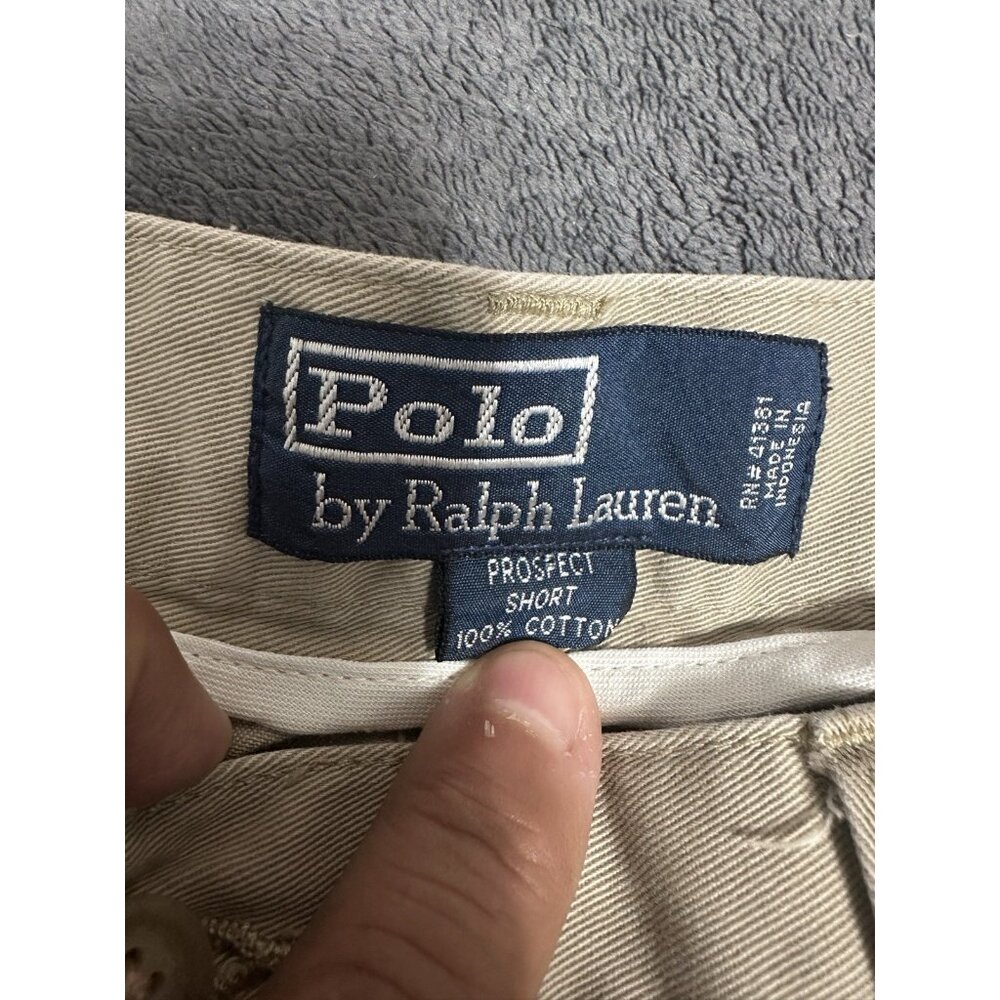Polo Ralph Lauren Mens Classic Fit Chino Shorts Size 36 Beige 100% Cotton - Picture 3 of 13
